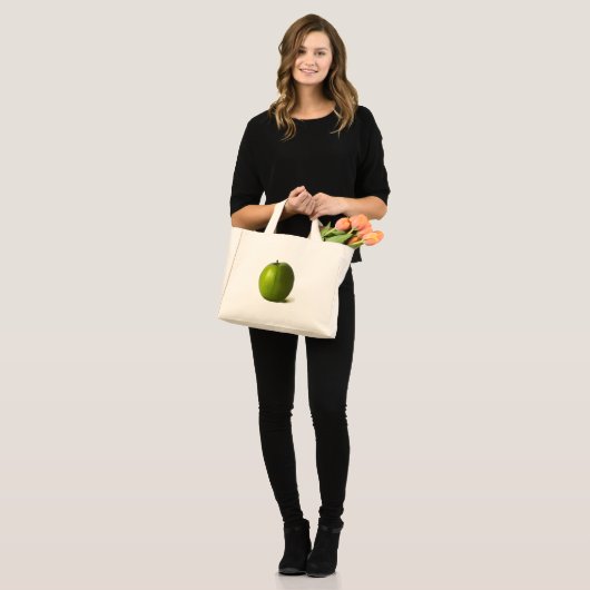 Groene appel-tcna mini tote bag (Voorkant (model))