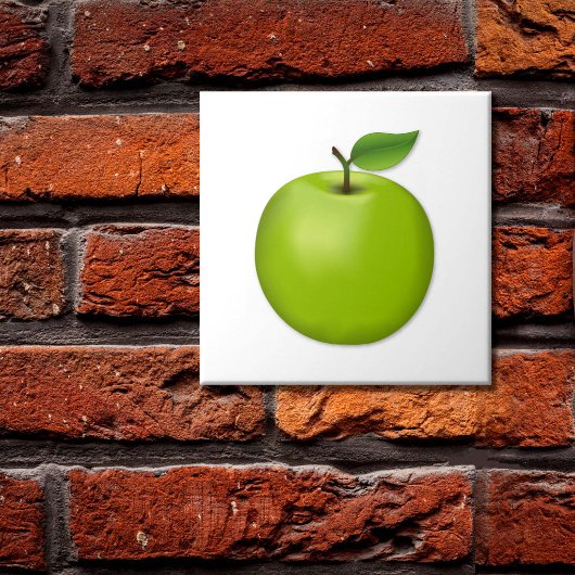 Groene appel tegeltje