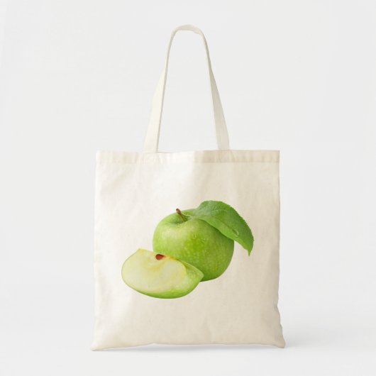Groene appel tote bag (Voorkant)