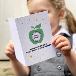 Groene appel Vandaag ben ik moedig terug naar scho Kaart