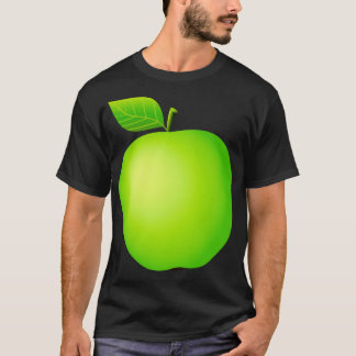 Groene appel verse groenten en fruit Vegan Cook T-shirt