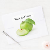 Groene appel vierkante sticker (Envelop)