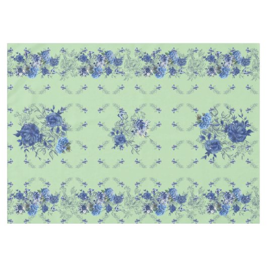 groene appel vlinderbloemwei tafelkleed (Voorkant (Horizontaal))