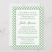 Groene appel witte poka punt Vrijgezellenfeest uit Kaart (Achterkant)