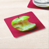 Groene appelbloem kartonnen onderzetters (Schuin)