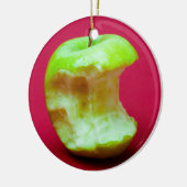 Groene appelbloem keramisch ornament (Links)