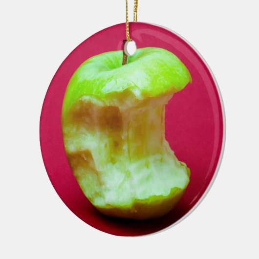 Groene appelbloem keramisch ornament (Links)