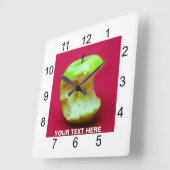 Groene appelbloem vierkante klok (Hoek)