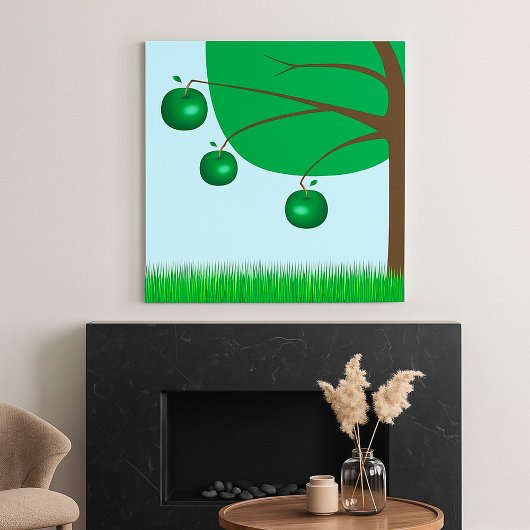 Groene appelboom poster