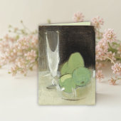 Groene appelen en champagne Glass, H.Schjerfbeck Kaart