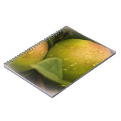 Groene appelen, vers, met regendruppels notitieboek (Linkerzijde)