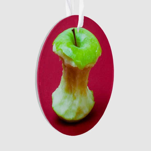Groene appelkern ornament (voorkant)