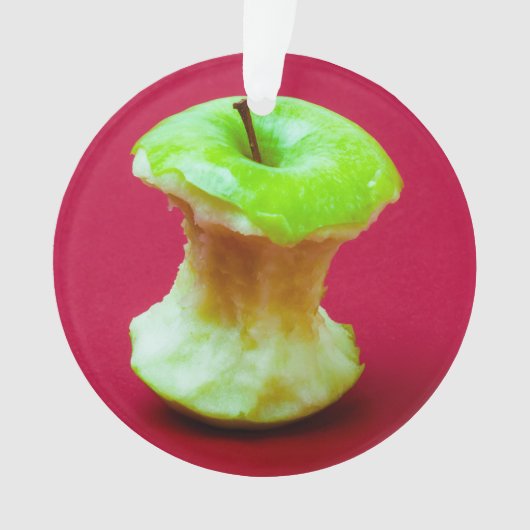 Groene appelkern ornament (voorkant)