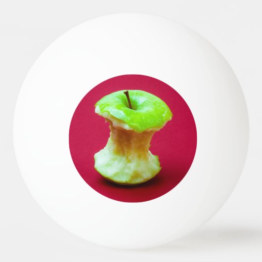 Groene appelkern pingpongbal (Voorkant)