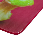 Groene appelkern snijplank (Hoek)