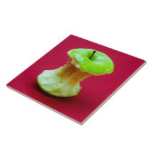 Groene appelkern tegeltje (Zijkant)