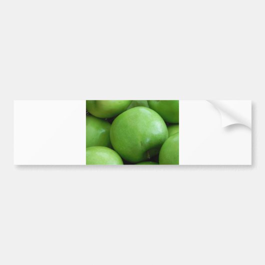 Groene appels bumpersticker (Voorkant)