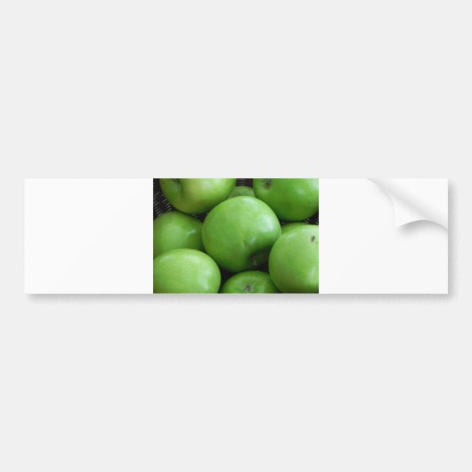 Groene appels bumpersticker (Voorkant)