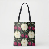 Groene appels en rode kersen Canvas tas (Voorkant)