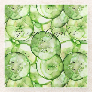 Groene Appels Fruit Glazen Onderzetter