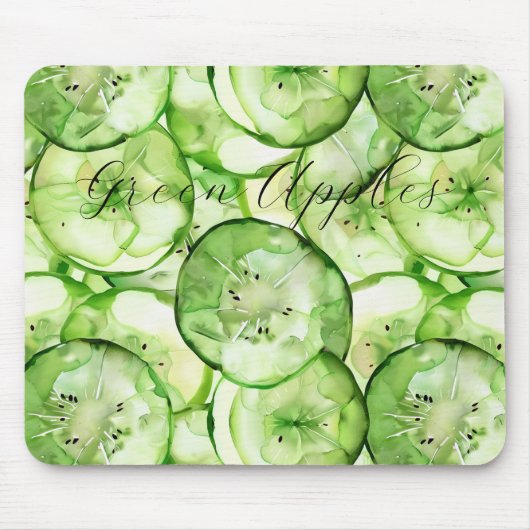 Groene Appels Fruit Muismat (Voorkant)