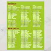 Groene appels, groenboeren Adverteren Flyer (Achterkant)