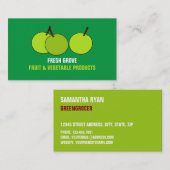 Groene appels, groenboeren visitekaartje (Voorkant / Achterkant)
