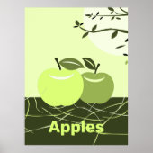 Groene Appels Keuken Muur Decoratie (Voorkant)