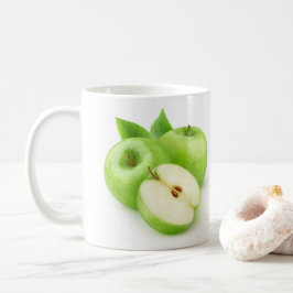 Groene appels koffiemok