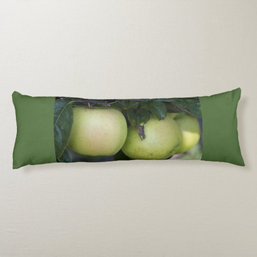 Groene appels lichaamskussen (Achterkant)