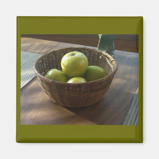 Groene appels magneet (Voorkant)