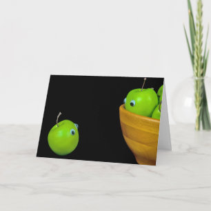 Groene appels met Eyeballen Kaart