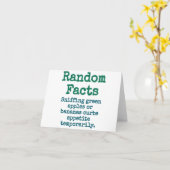 Groene appels of bananen - Trivia - feit Kaart (Gele Bloem)