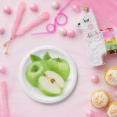 Groene appels papieren bordje (Feest)