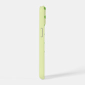 Groene appels patroon monogram iPhone 15 case (Rechterkant)