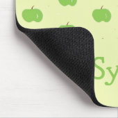Groene appels patroon monogram muismat (Hoek)
