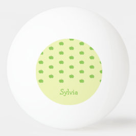Groene appels patroon monogram pingpongbal
