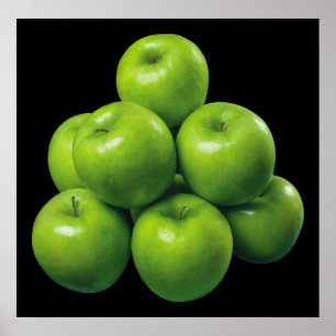 Groene appels poster