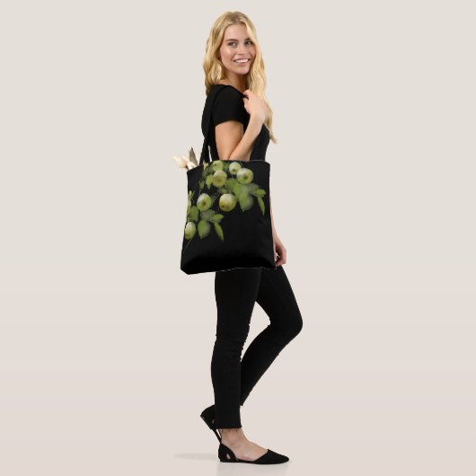 Groene appels tote bag (Op model)