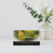 Groene appels, vers, met een dunne rand visitekaartje (Staand voorkant)