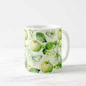 Groene Appels Vlinders Koffiemok (Voorkant rechts)