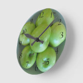 Groene appels wandklok (Hoek)