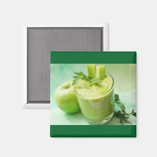 Groene Appelsmoothie Magneet (Voorkant / Achterkant)
