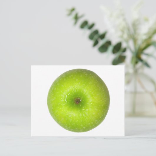 Groene appeltop uitzicht briefkaart (Staand voorkant)