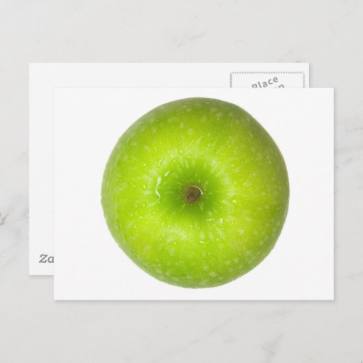 Groene appeltop uitzicht briefkaart (Voorkant / Achterkant)