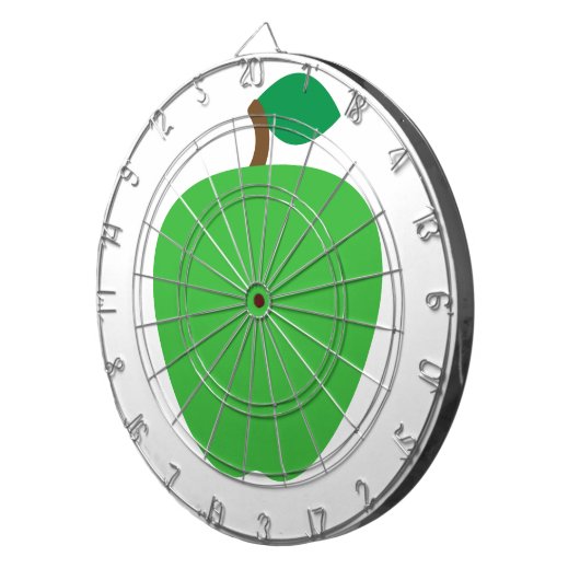 groene appelvrucht dartbord (Voorkant Rechts)