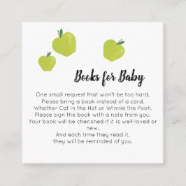 Groene Apple Boeken voor Baby Informatiekaartje