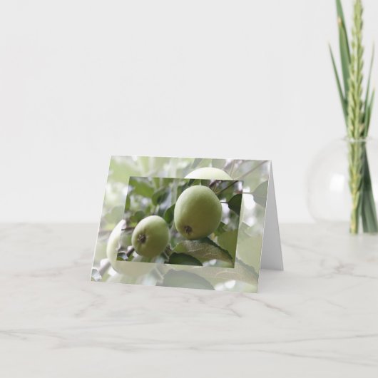 Groene Apple-briefkaart Kaart (Voorkant)