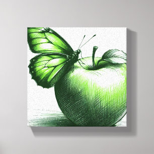 Groene Apple Canvas Print
