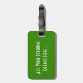 Groene Apple cd ltm Bagagelabel (Achterkant verticaal)